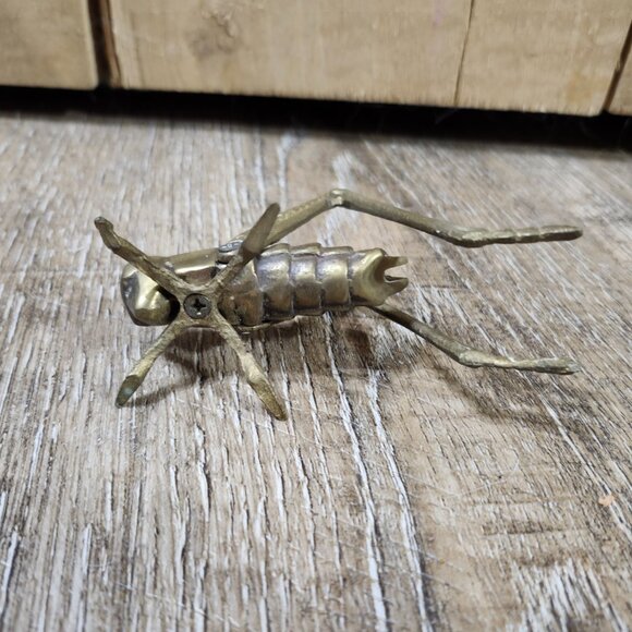 brass grasshopper/crickett - Picture 5 of 6